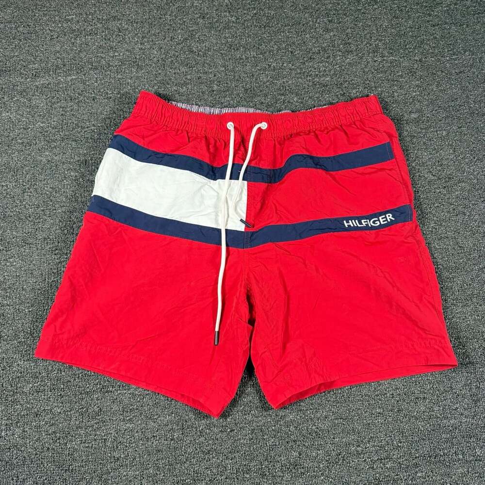Tommy Hilfiger Swim Trunks Size L Red